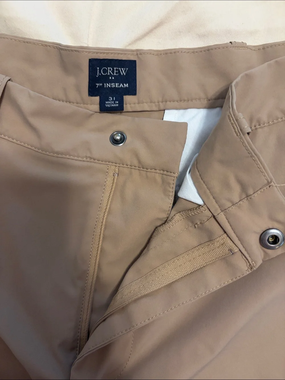 J. Crew Men's Khaki 7” Shorts